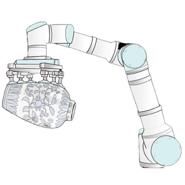 Robotic arm with flexible sensory electronics